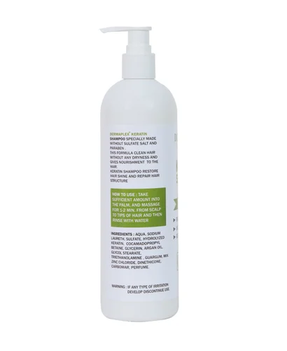 500ml Dermaplex Plus Professional Keratin Shampoo - Image 3